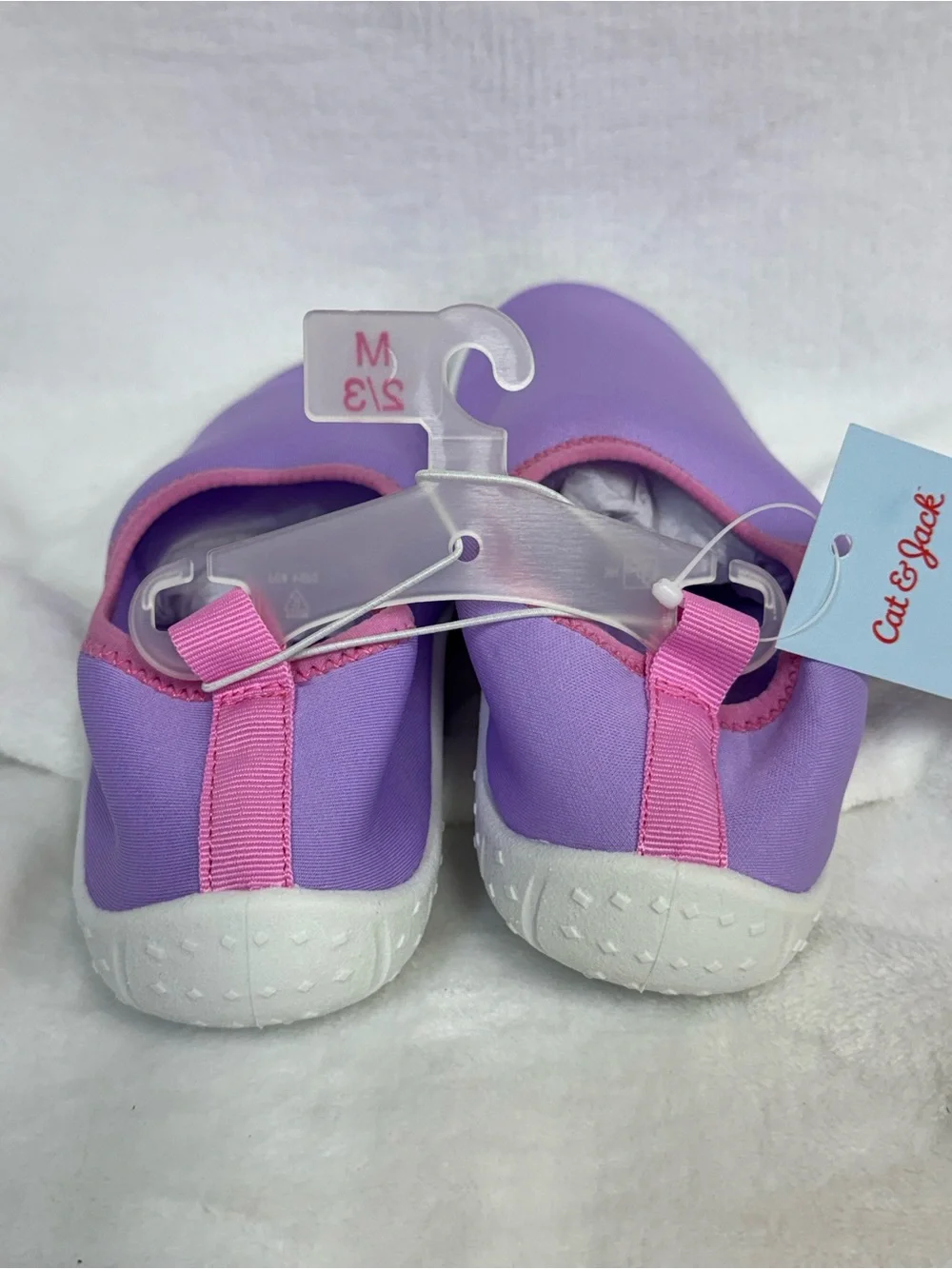 Cat & Jack Purple Kids Water Shoes with Pink Trim